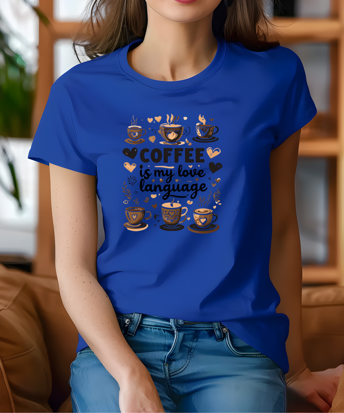 Coffee Is My Love Language Tee| Caffeine Lover Shirt| Funny Coffee Quote T-Shirt