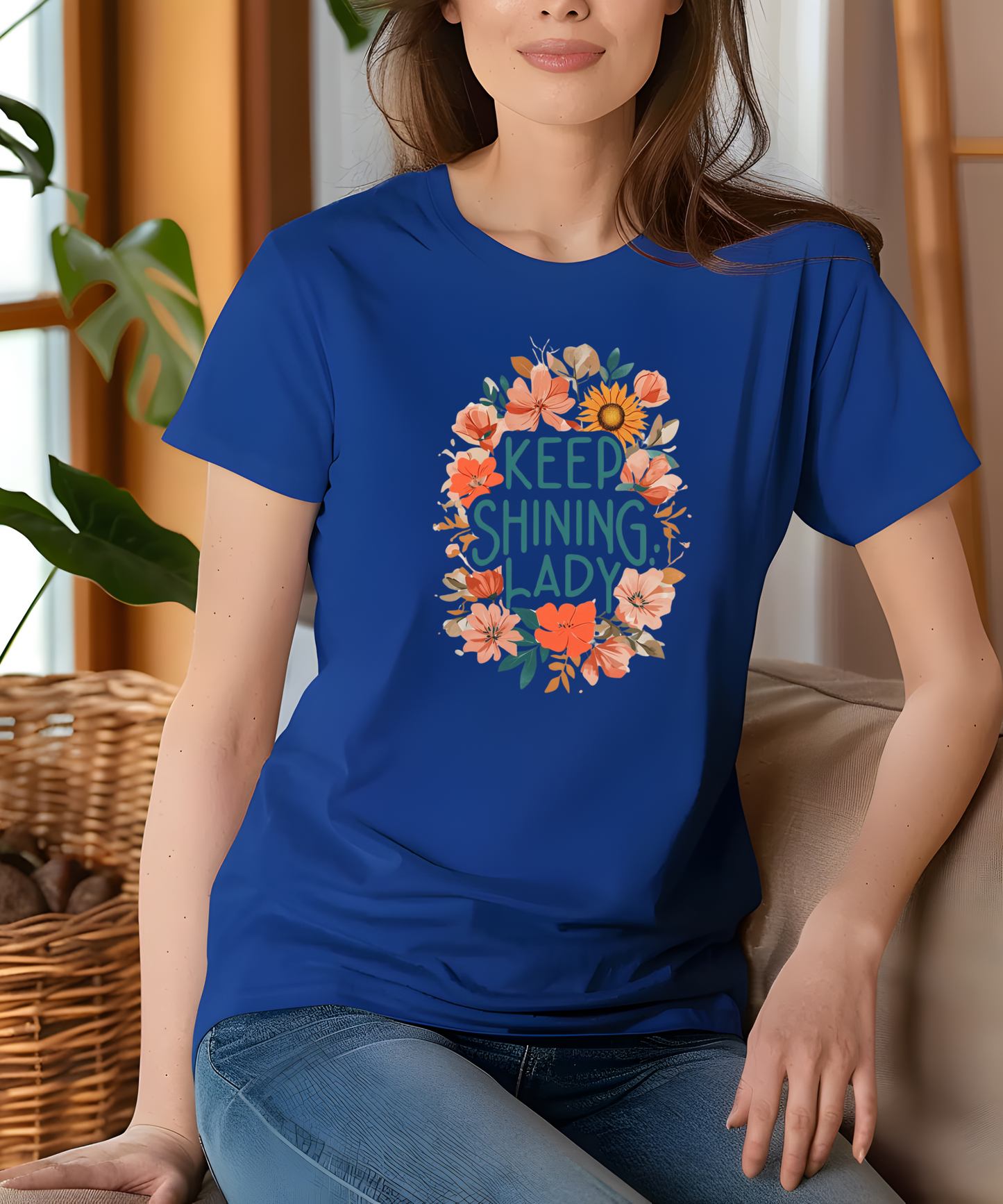 Keep Shining Lady Tee |Motivational Quote Shirt| Gildan 5000|Uplifting Gift for Women