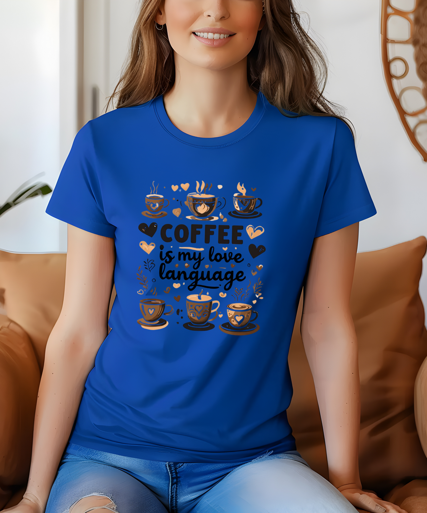 Coffee Is My Love Language Tee| Caffeine Lover Shirt| Funny Coffee Quote T-Shirt