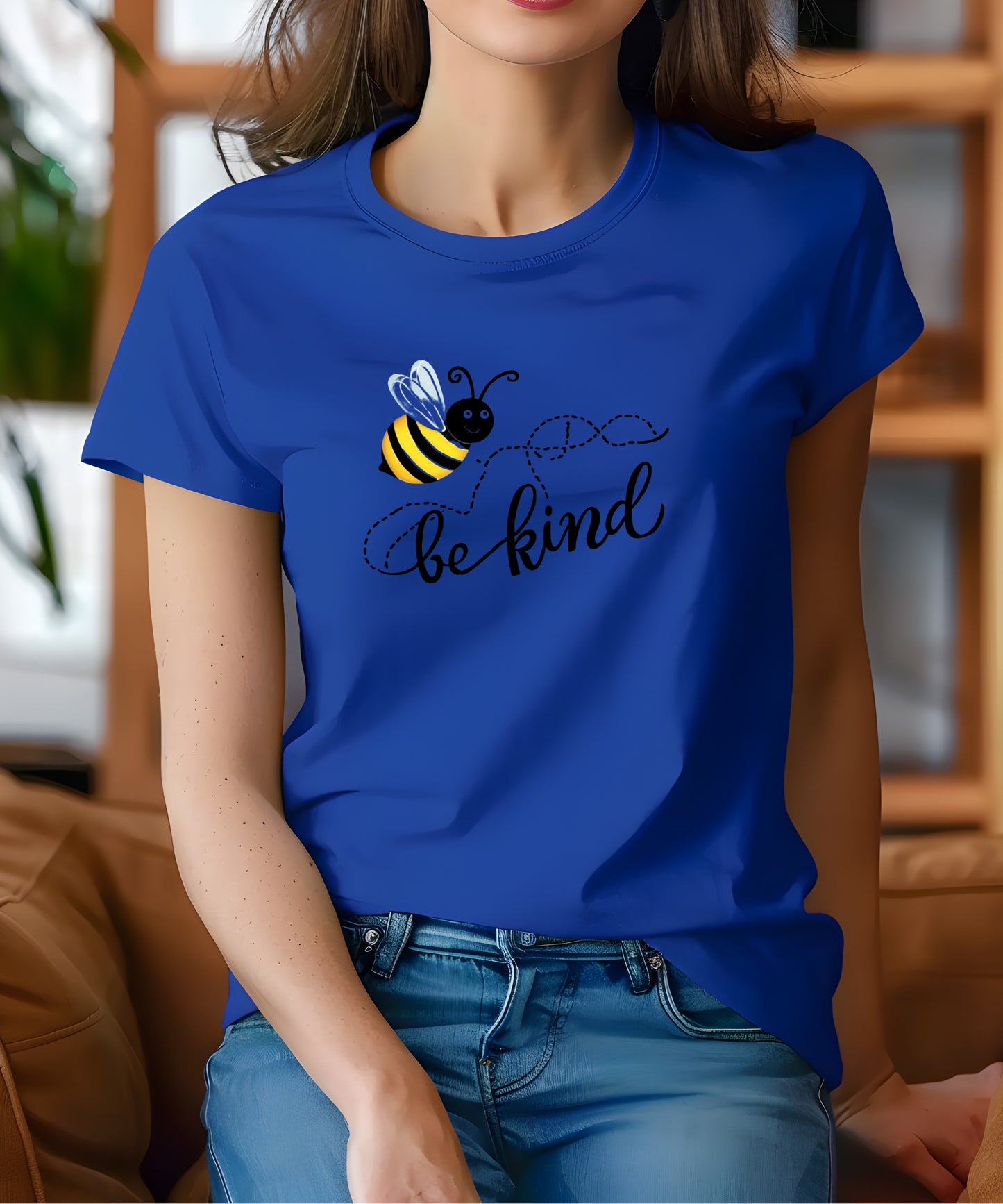 Be Kind Positive Message T-Shirt |Minimalist Graphic Tee on Gildan 5000 | Mental Health & Self-Care