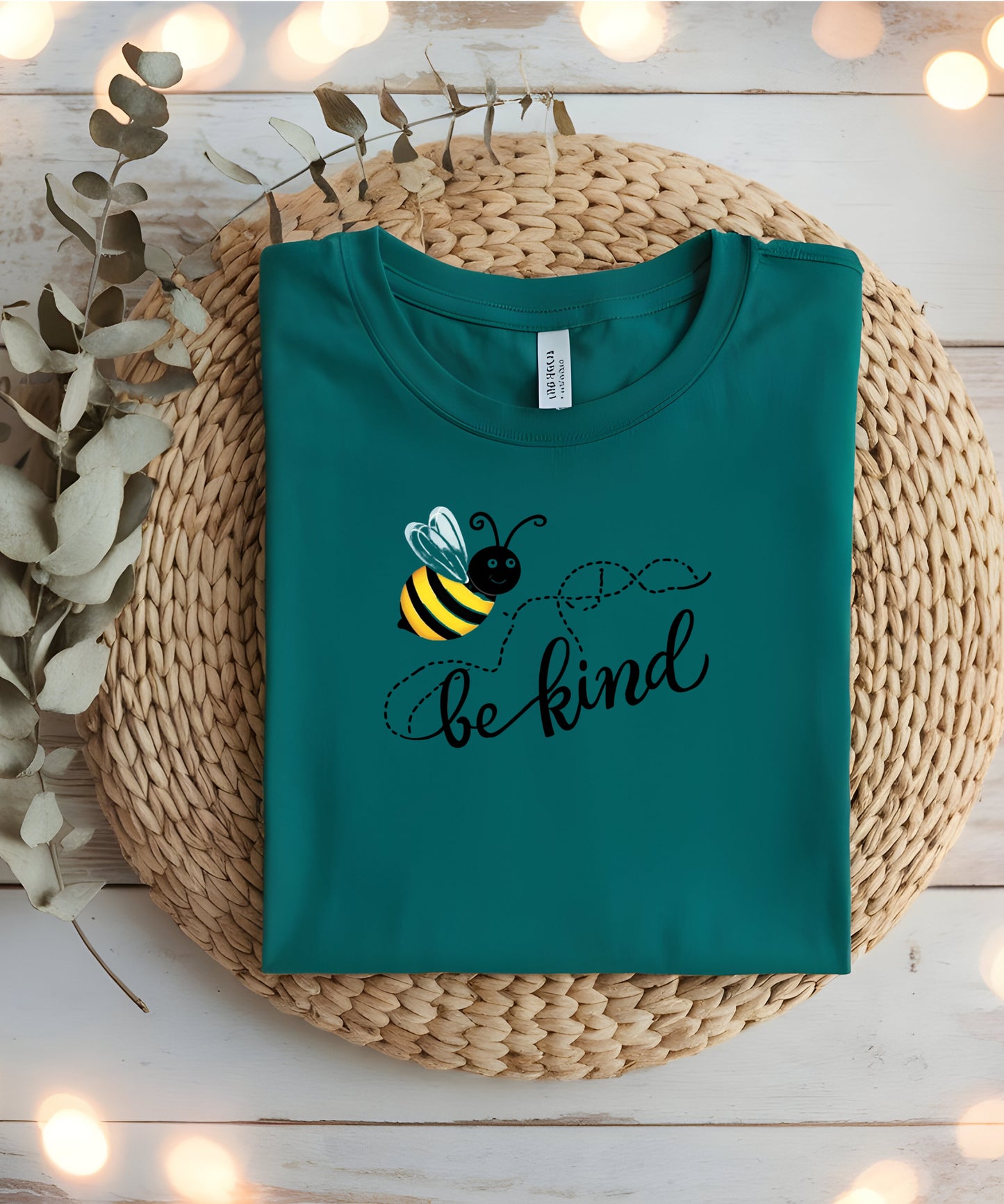 Be Kind Positive Message T-Shirt |Minimalist Graphic Tee on Gildan 5000 | Mental Health & Self-Care
