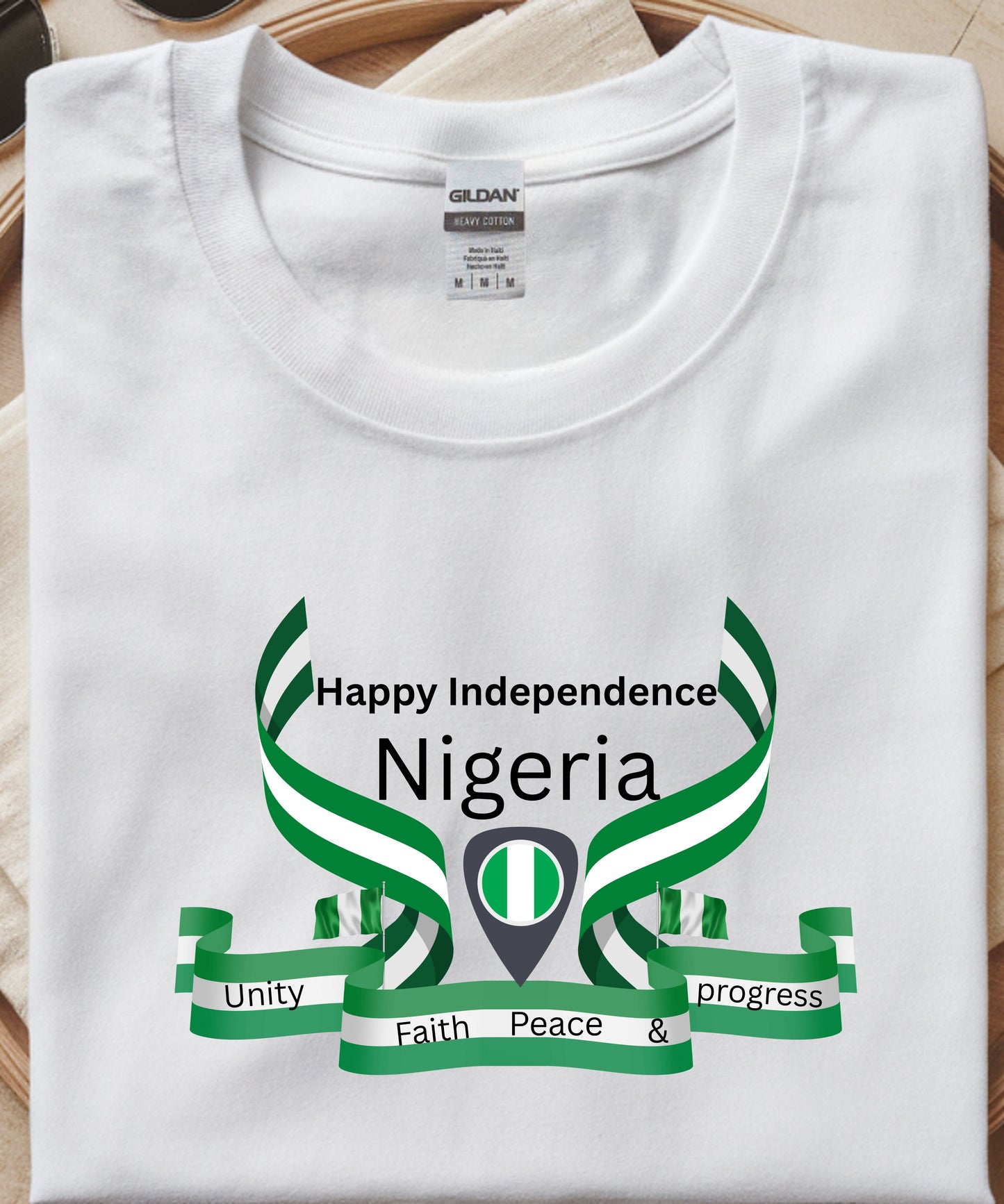 Nigeria Independence T-Shirt |Green & White Pride Tee | Unisex Independence Day Outfit | Nigeria Heritage Clothing
