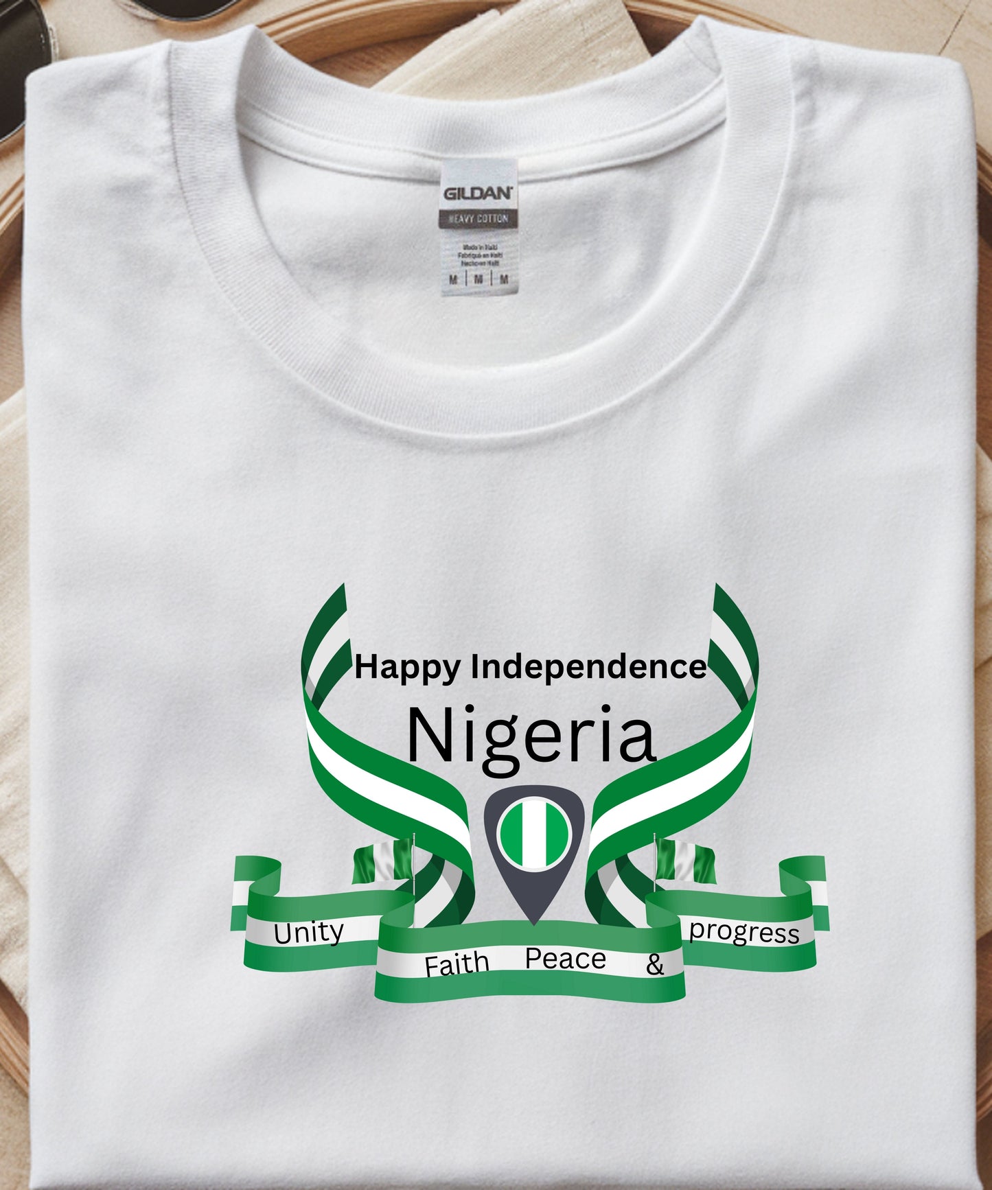 Nigeria Independence T-Shirt |Green & White Pride Tee | Unisex Independence Day Outfit | Nigeria Heritage Clothing