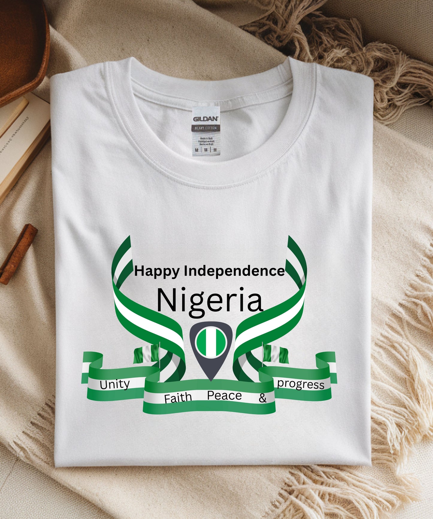 Nigeria Independence T-Shirt |Green & White Pride Tee | Unisex Independence Day Outfit | Nigeria Heritage Clothing