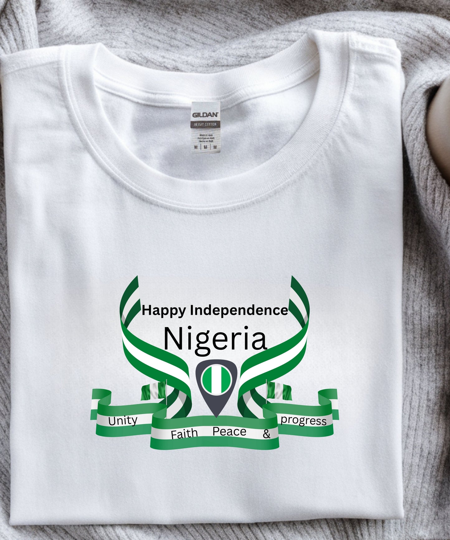 Nigeria Independence T-Shirt |Green & White Pride Tee | Unisex Independence Day Outfit | Nigeria Heritage Clothing