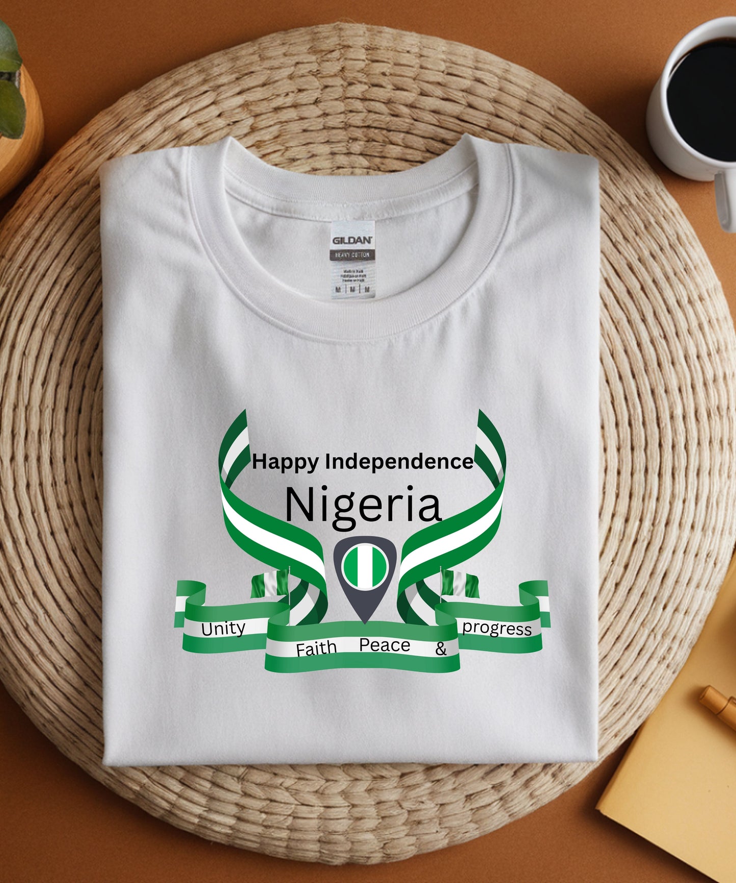 Nigeria Independence T-Shirt |Green & White Pride Tee | Unisex Independence Day Outfit | Nigeria Heritage Clothing