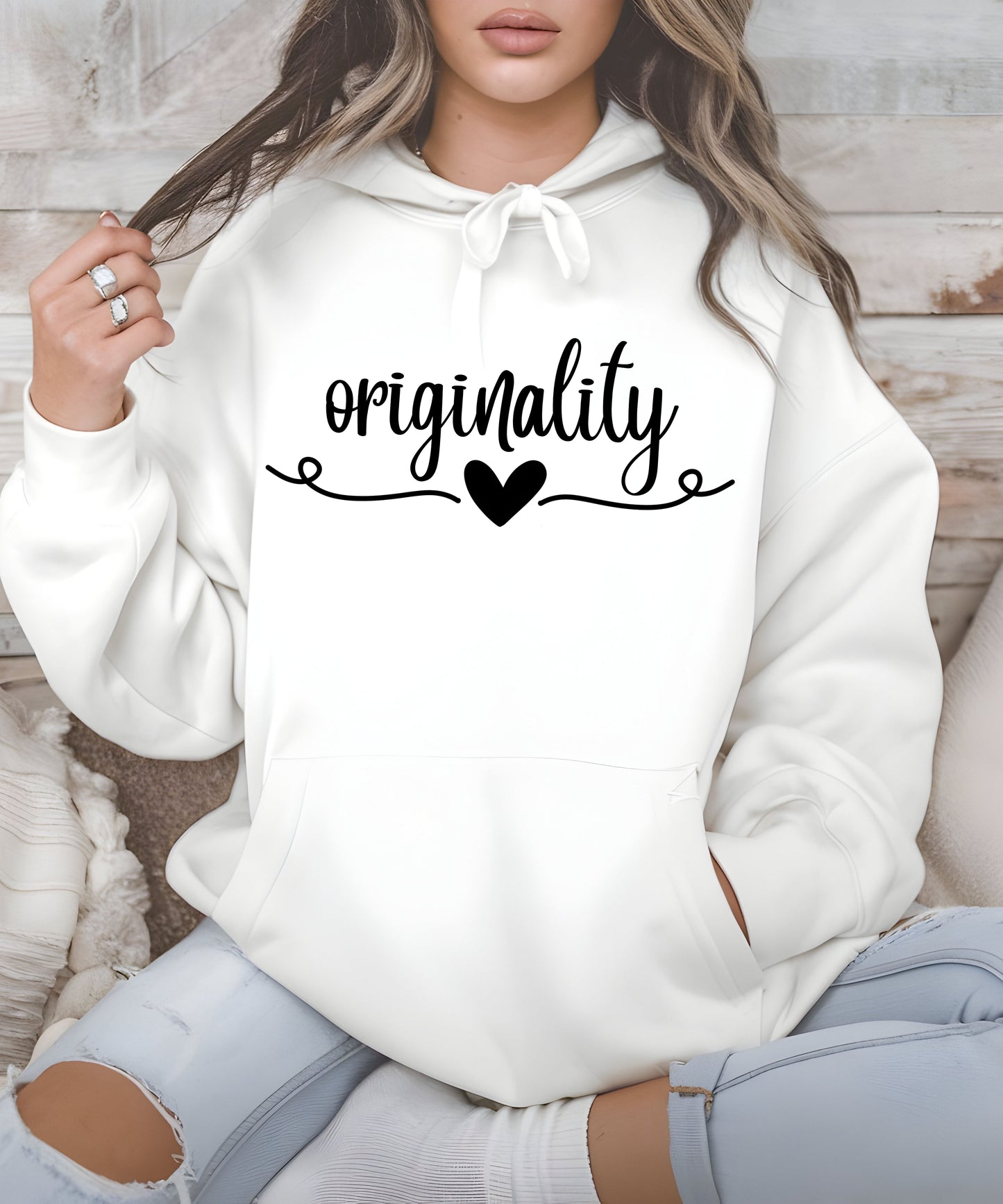 Originality Hoodie – Gildan 18500 | Inspirational Quote Unisex Pullover for Confidence & Self-Expression