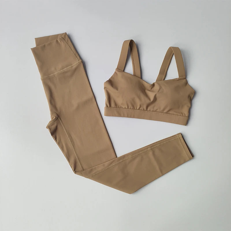 Women’s Yoga Fitness Set Suit | Premium Nylon, Chemical-Free, Flawless Fit for Yoga & Workouts