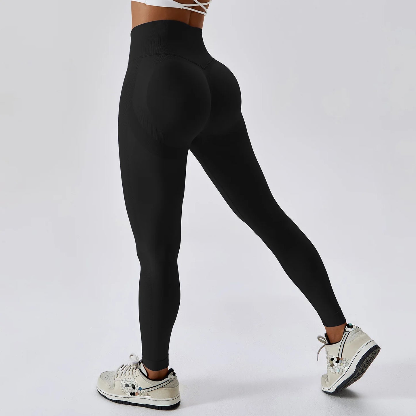 Full-Length Yoga Leggings | Nylon & Spandex Blend, Flexible Waistband, Breathable & Comfortable