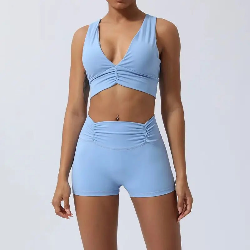 Breathable Yoga Outfit for Women | Nylon, Sleeveless, Quick-Dry, Chemical-Free, Comfortable Fit
