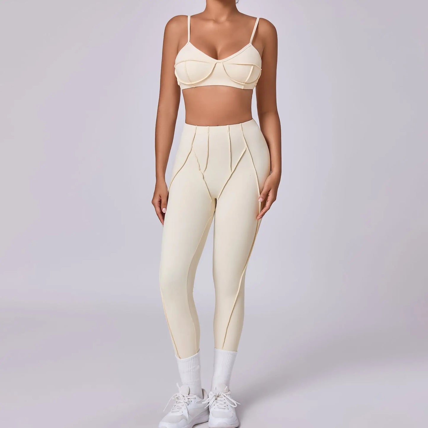 Yoga Hip-Lifting Trouser Set | Premium LYCRA & Nylon, Quick-Dry, Breathable, Seamless Fit