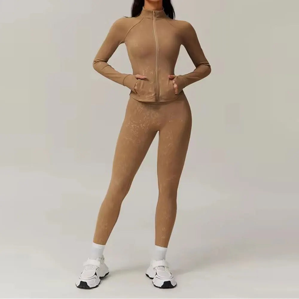 Women's Workout Suit | Premium Nylon & Spandex, Anti-Pilling, Quick-Dry, Breathable, Slash Pockets
