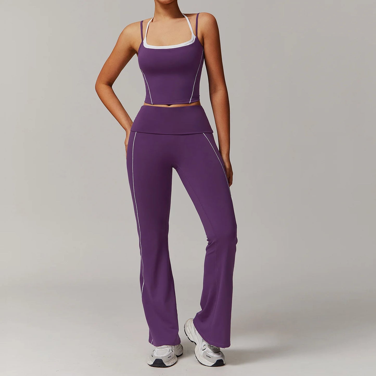 Fitness Workout Tracksuit | Nylon & Spandex Blend, Moisture-Wicking, Quick-Dry, All-Season