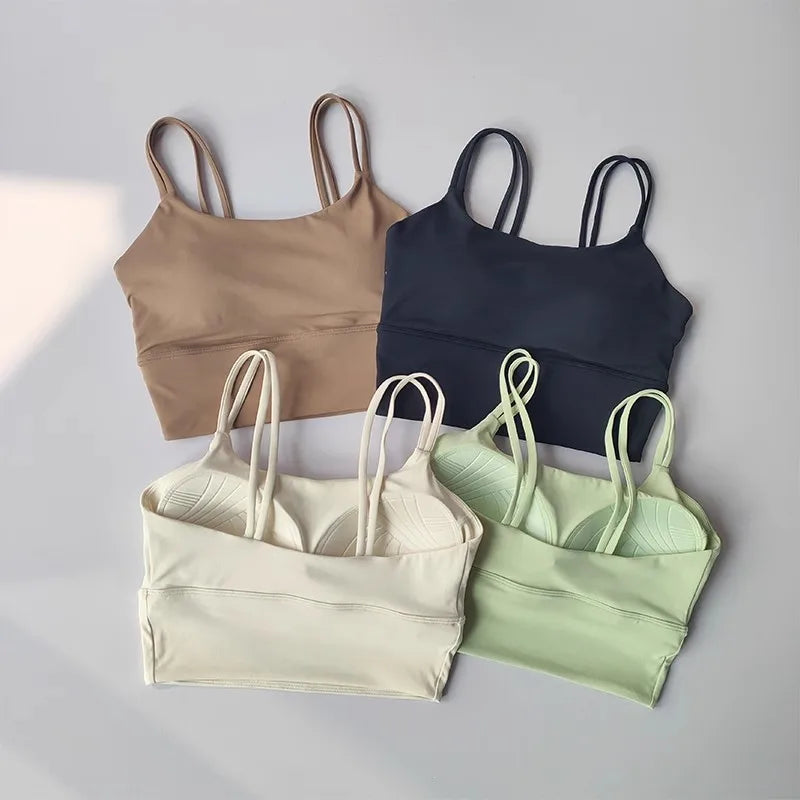 Yoga Camisole | Nylon Spandex, Seamless, Breathable, Full Cup, Lightweight & Comfortable