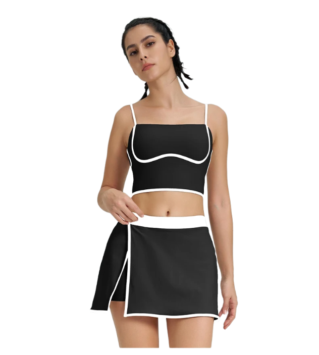 Breathable Skirt Sportswear | Nylon, Knit Weaving, Quick-Dry, Seamless, Ideal for Yoga & Workouts