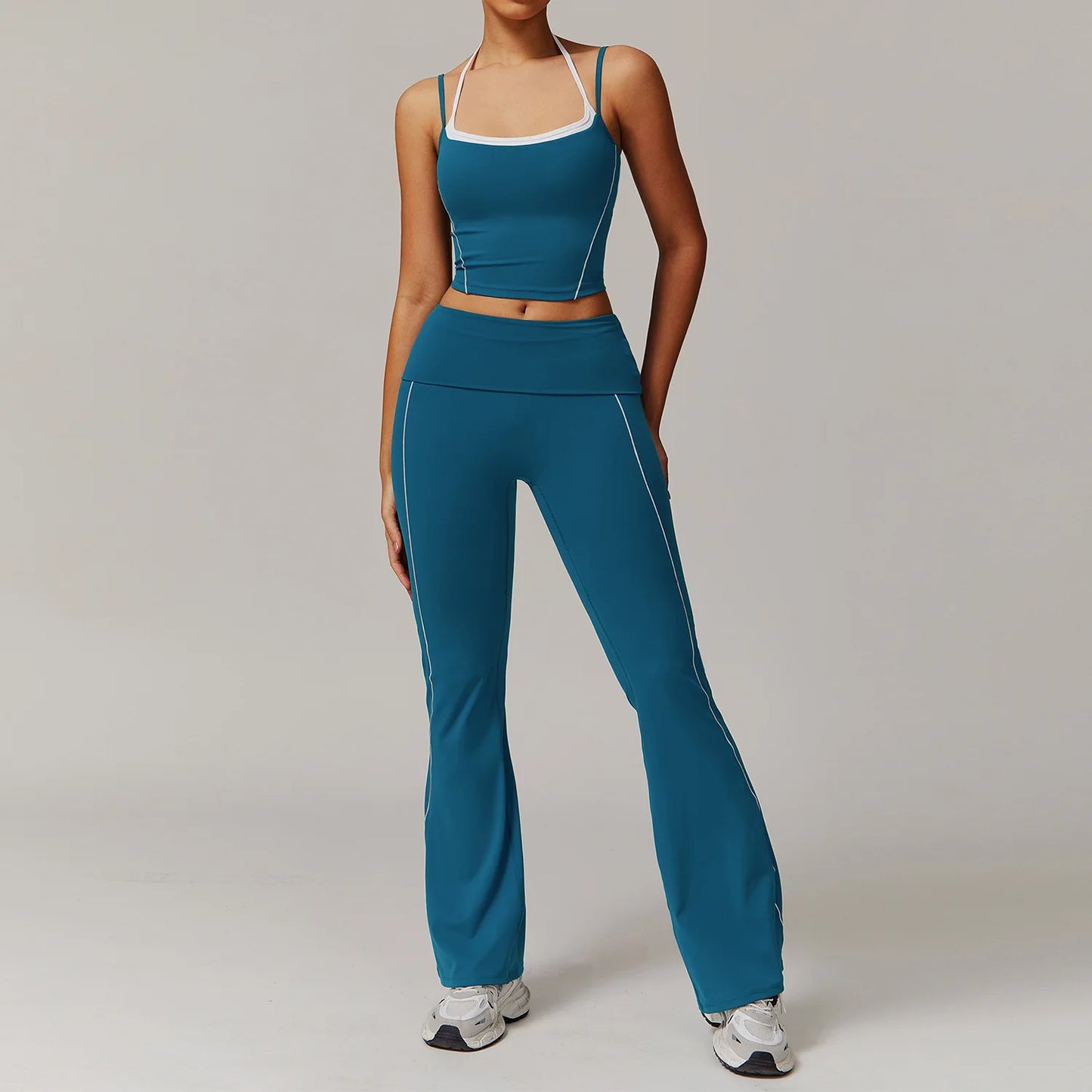 Fitness Workout Tracksuit | Nylon & Spandex Blend, Moisture-Wicking, Quick-Dry, All-Season