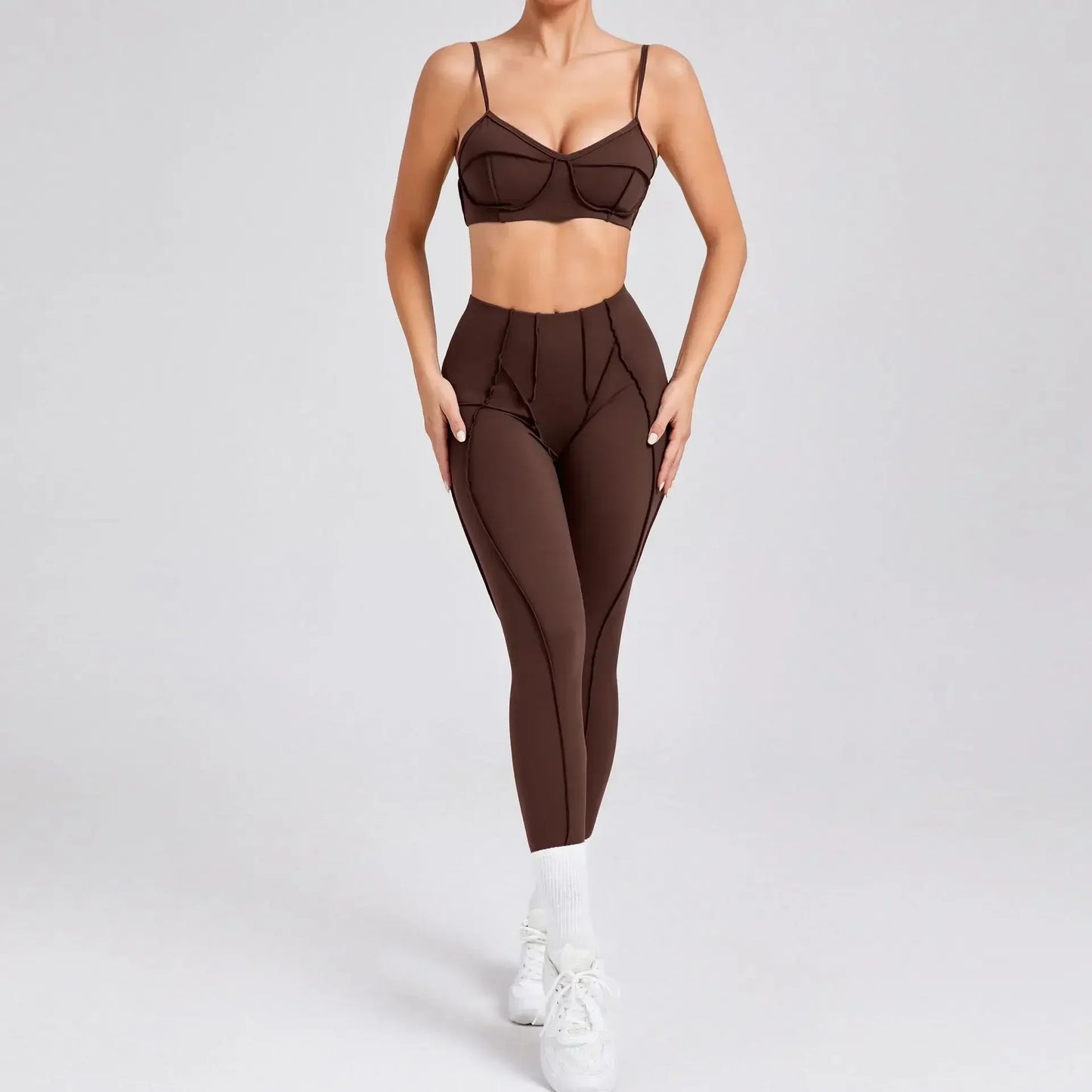 Yoga Hip-Lifting Trouser Set | Premium LYCRA & Nylon, Quick-Dry, Breathable, Seamless Fit