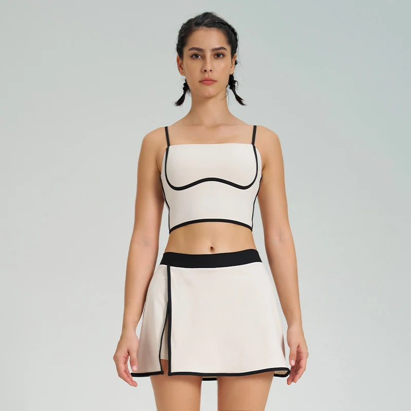 Breathable Skirt Sportswear | Nylon, Knit Weaving, Quick-Dry, Seamless, Ideal for Yoga & Workouts