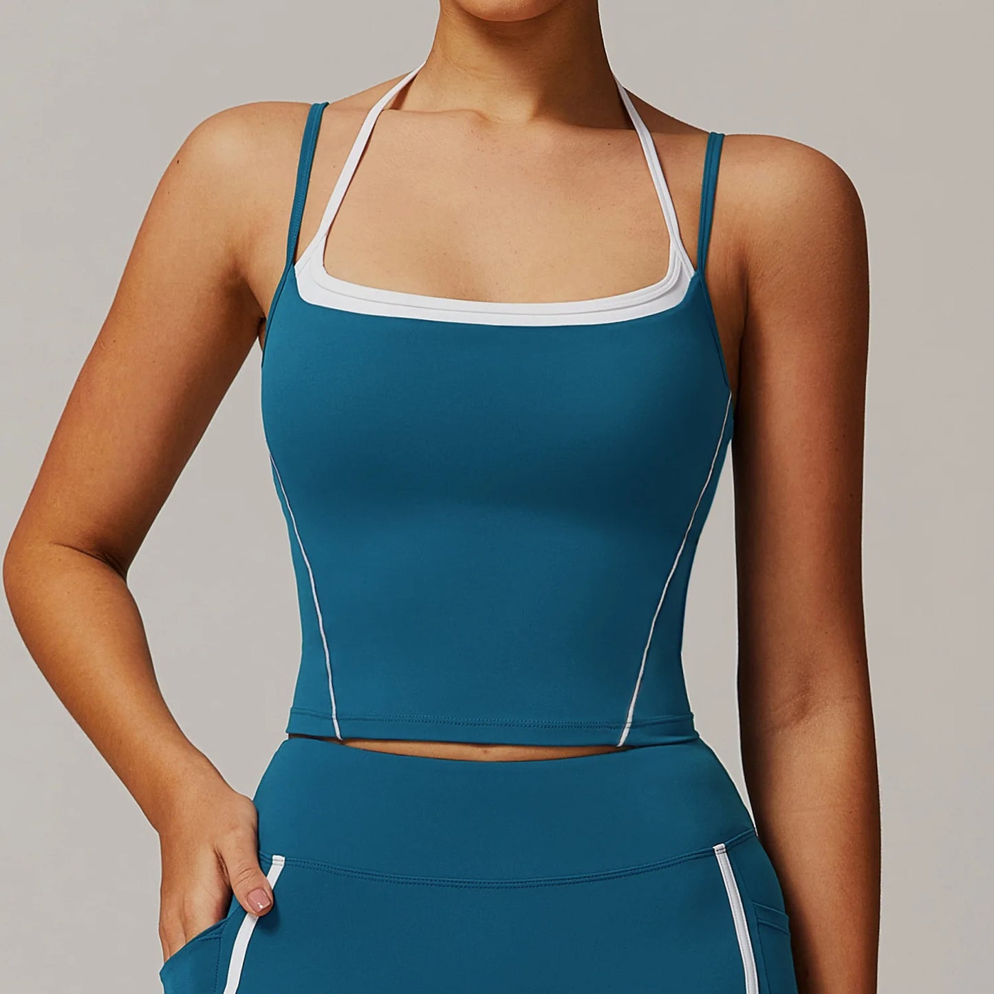 Breathable Sports Bra for Women | Nylon & Spandex Blend, Quick-Dry, Chemical-Free, Activewear Essential