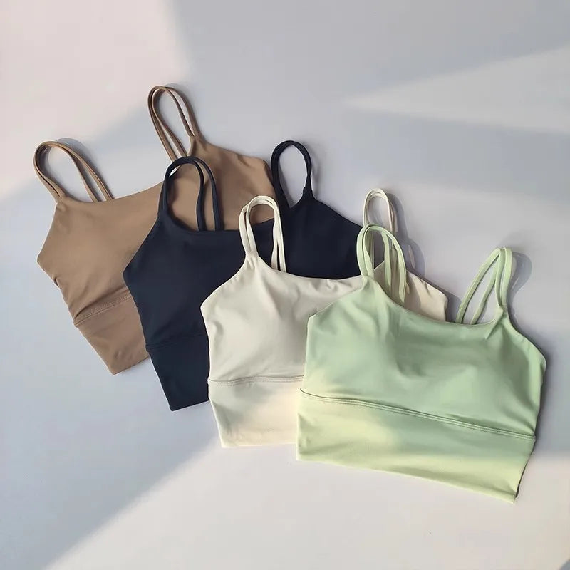 Yoga Camisole | Nylon Spandex, Seamless, Breathable, Full Cup, Lightweight & Comfortable