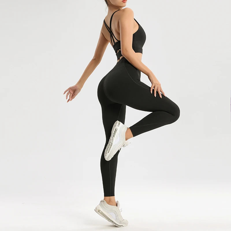 High-Quality LYCRA Yoga Suit | Sleeveless, Quick-Dry, Breathable, Versatile & Stylish Activewear