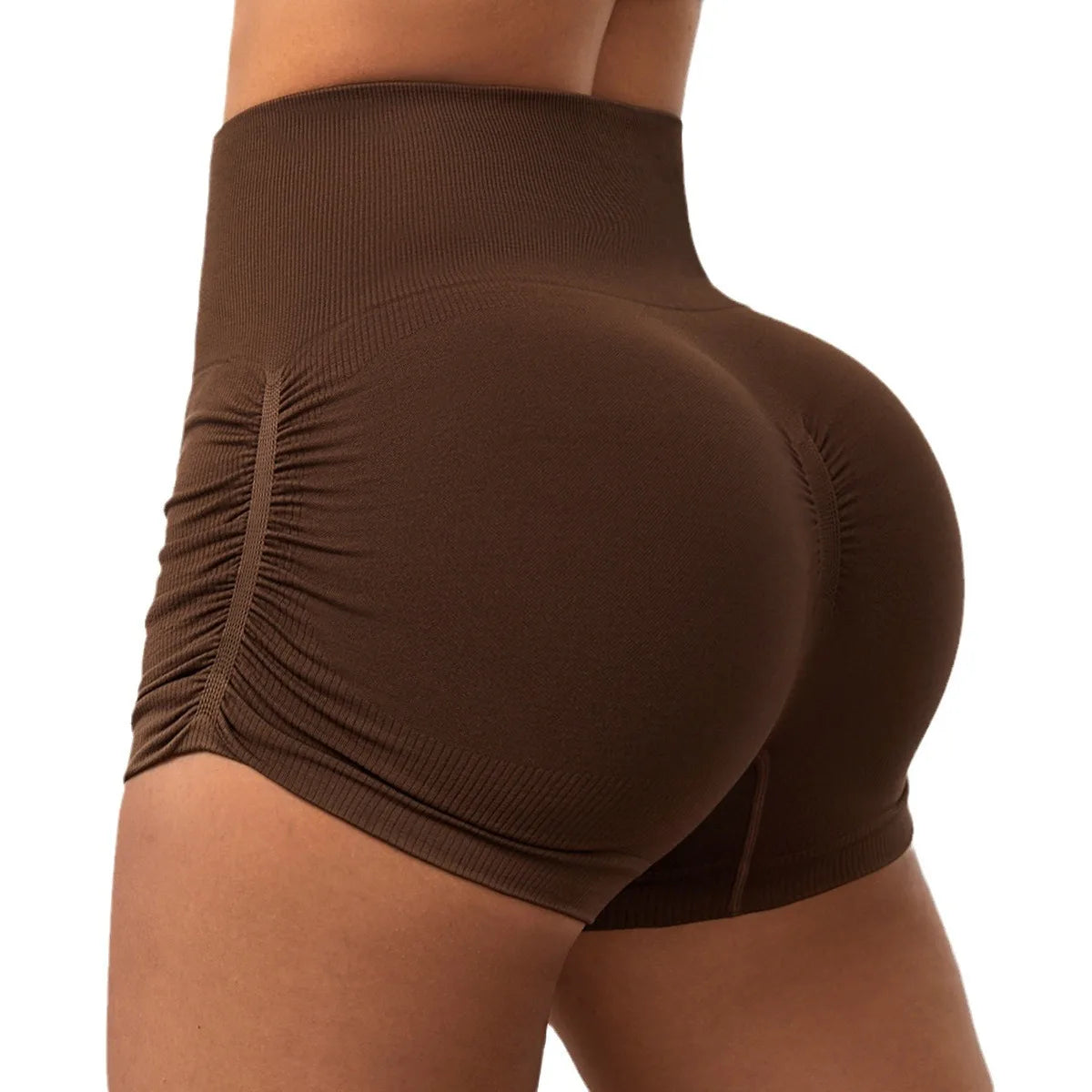 Twisted Pattern Booty Shorts | Nylon, Spandex & Lycra for Yoga & Active Lifestyle