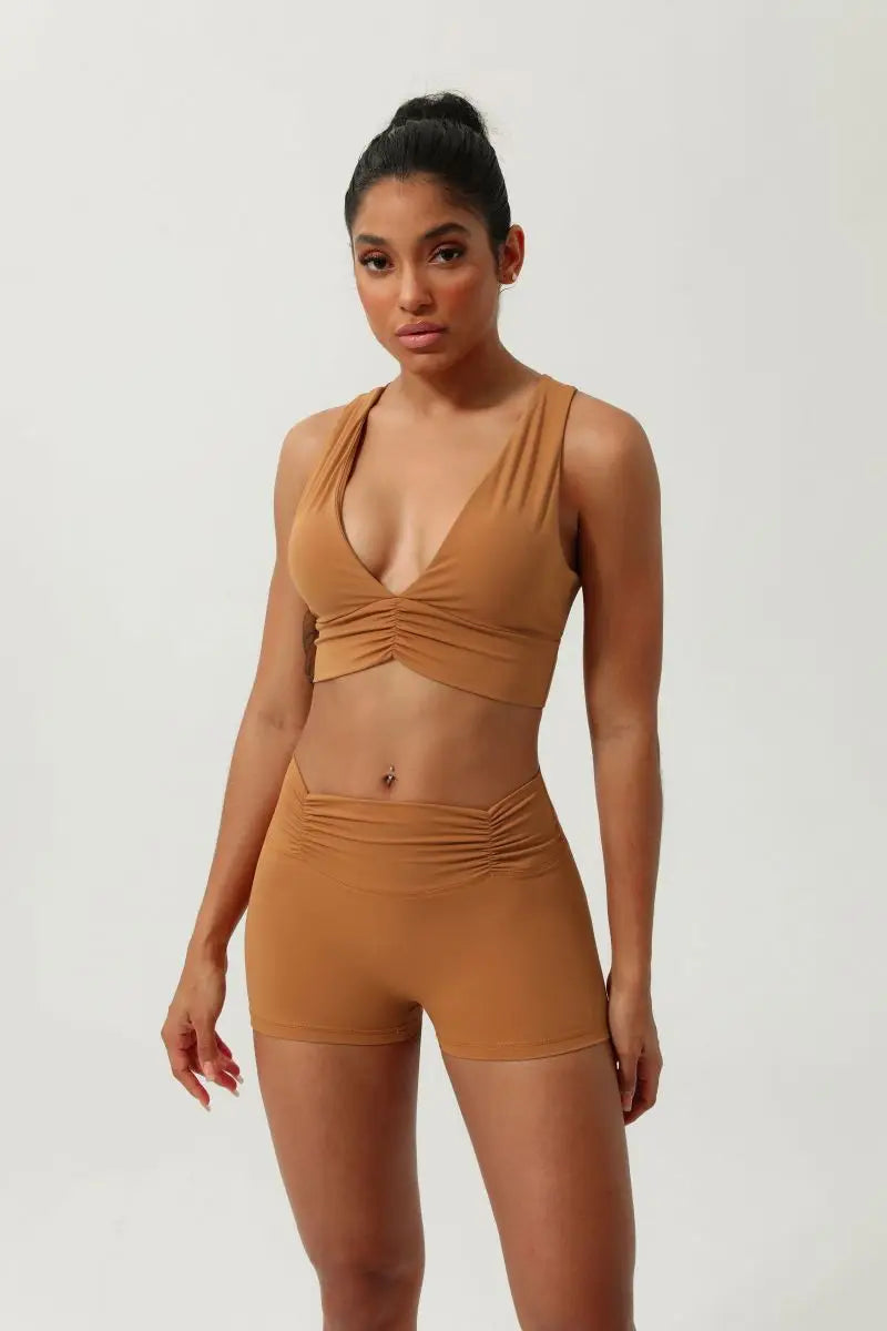 Breathable Yoga Outfit for Women | Nylon, Sleeveless, Quick-Dry, Chemical-Free, Comfortable Fit