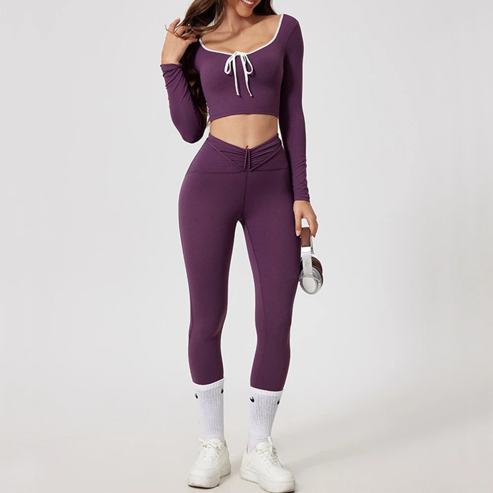 Women's Padded Workout Set | TAT Weaving Technology, Nylon & Spandex, Wrinkle-Resistant, Flexible Fit