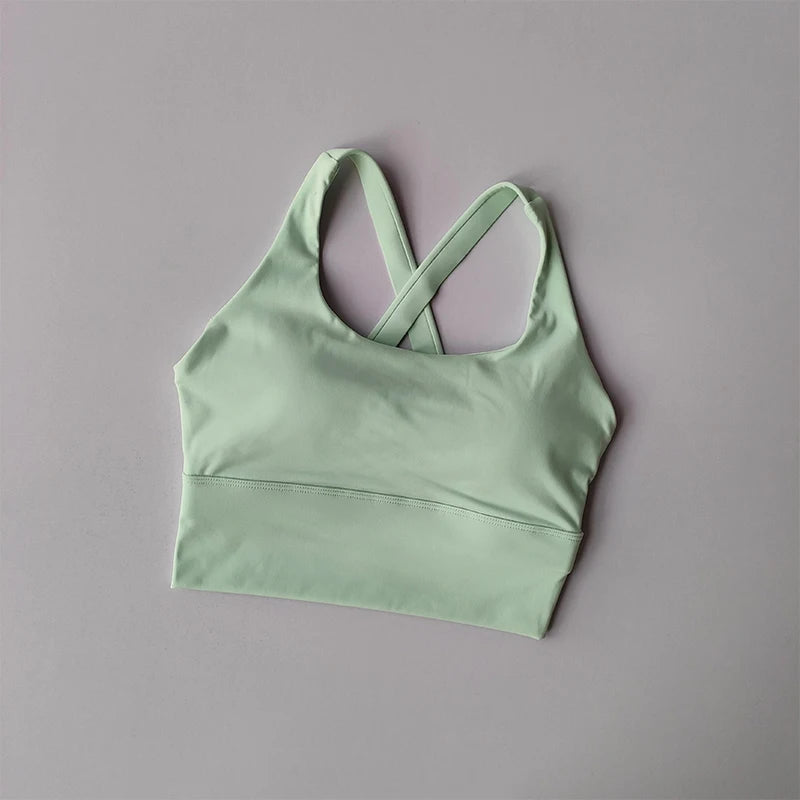 High-Intensity Sports Bra | Premium Nylon, Breathable, Chemical-Free, Ideal for Running & Fitness