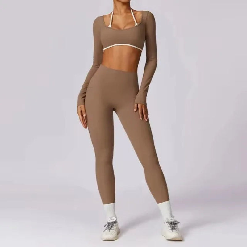 Women's Backless Gym Set | Anti-Pilling, Quick-Dry, Breathable, Chic Design