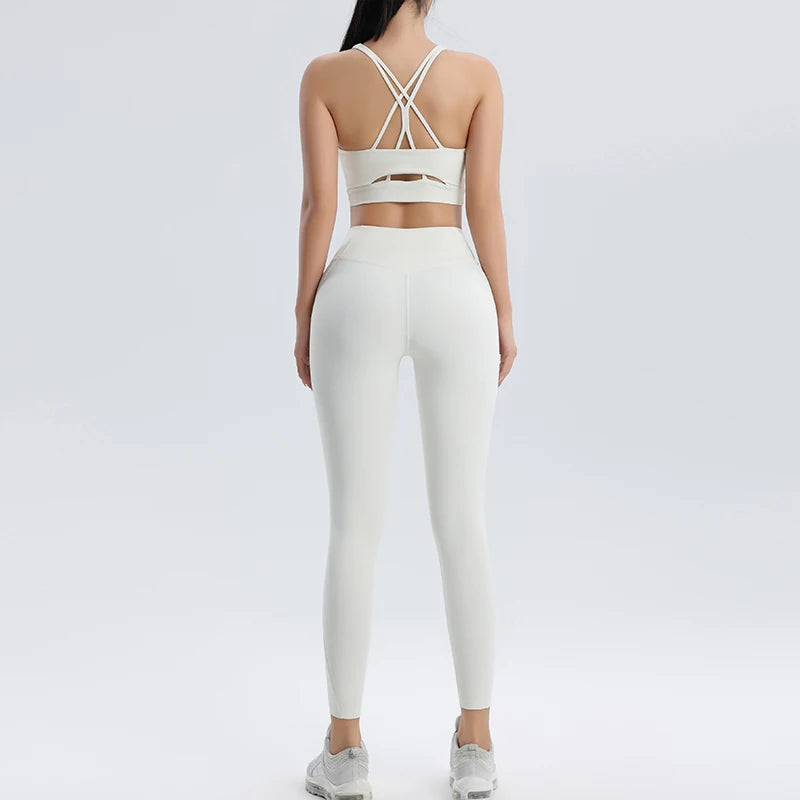 High-Quality LYCRA Yoga Suit | Sleeveless, Quick-Dry, Breathable, Versatile & Stylish Activewear