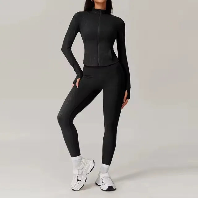 Women's Workout Suit | Premium Nylon & Spandex, Anti-Pilling, Quick-Dry, Breathable, Slash Pockets