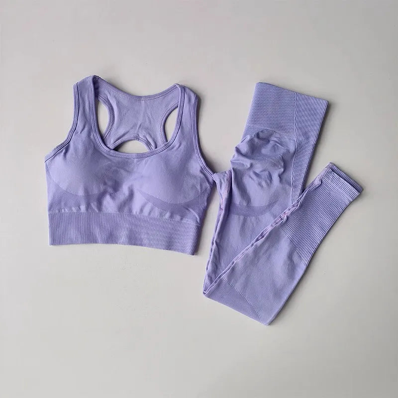 Women’s High-Waisted Yoga Set | Sleeveless Design, Breathable, Seamless & Quick-Drying