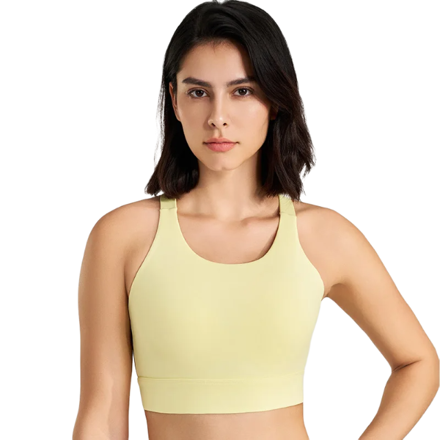 High-Support Yoga Bra | Lycra, Breathable, Moisture-Wicking & Flexible Fit