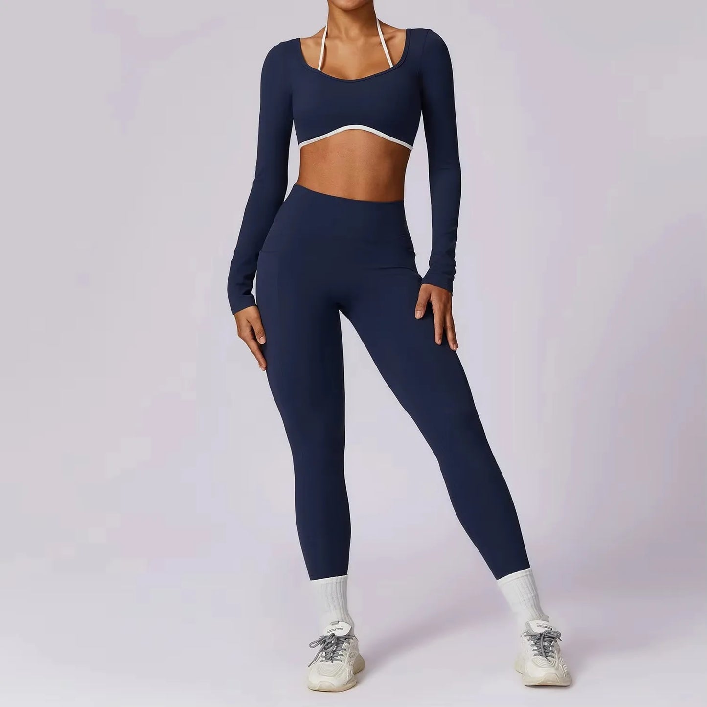 Women's Backless Gym Set | Anti-Pilling, Quick-Dry, Breathable, Chic Design
