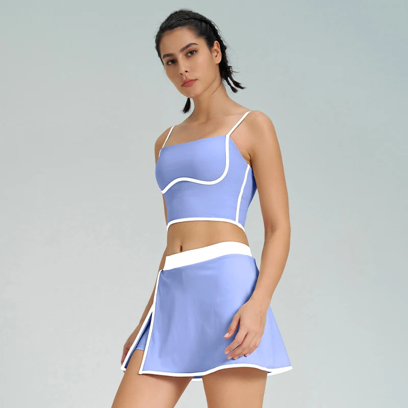 Breathable Skirt Sportswear | Nylon, Knit Weaving, Quick-Dry, Seamless, Ideal for Yoga & Workouts