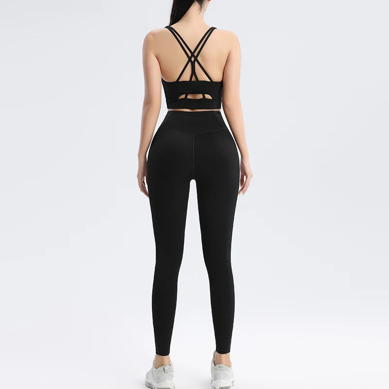 High-Quality LYCRA Yoga Suit | Sleeveless, Quick-Dry, Breathable, Versatile & Stylish Activewear