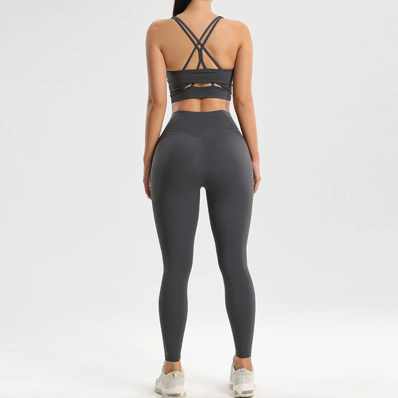 High-Quality LYCRA Yoga Suit | Sleeveless, Quick-Dry, Breathable, Versatile & Stylish Activewear