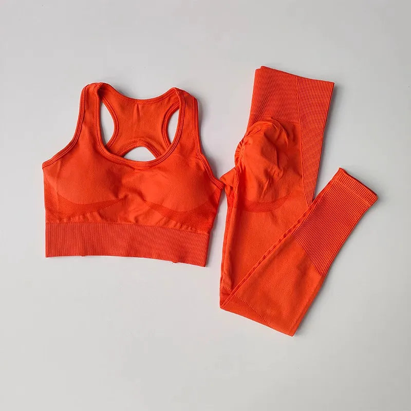Women’s High-Waisted Yoga Set | Sleeveless Design, Breathable, Seamless & Quick-Drying