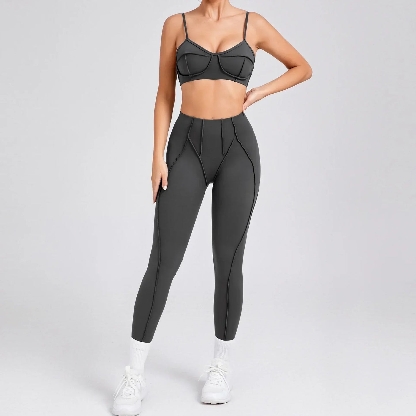 Yoga Hip-Lifting Trouser Set | Premium LYCRA & Nylon, Quick-Dry, Breathable, Seamless Fit