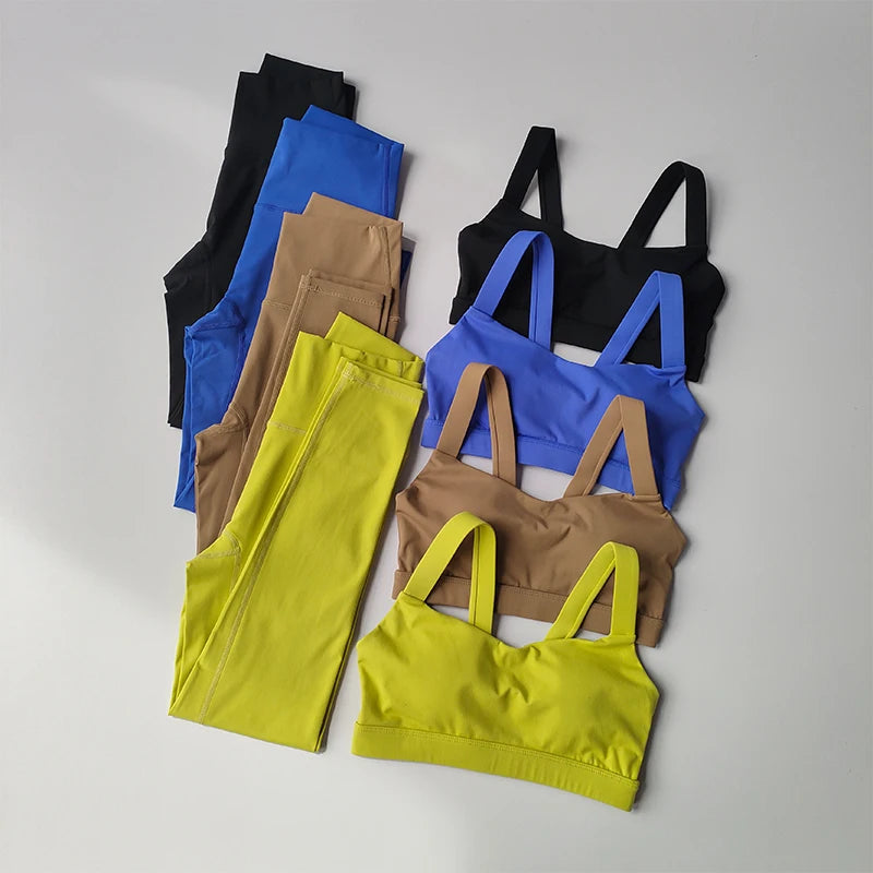 Women’s Yoga Fitness Set Suit | Premium Nylon, Chemical-Free, Flawless Fit for Yoga & Workouts