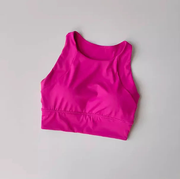 Full-Cup Yoga Fitness Bra | Breathable Nylon, High Support, Chemical-Free for Running & Workouts