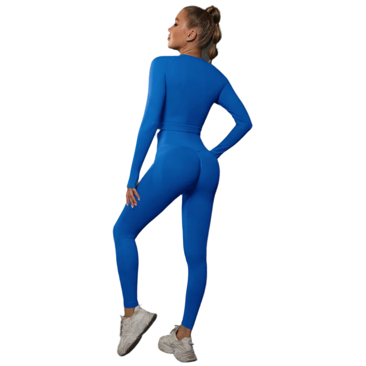 2-Piece Seamless Gym Set | High-Quality Spandex & Nylon, Quick-Dry, Slim Fit, O-Neck Collar
