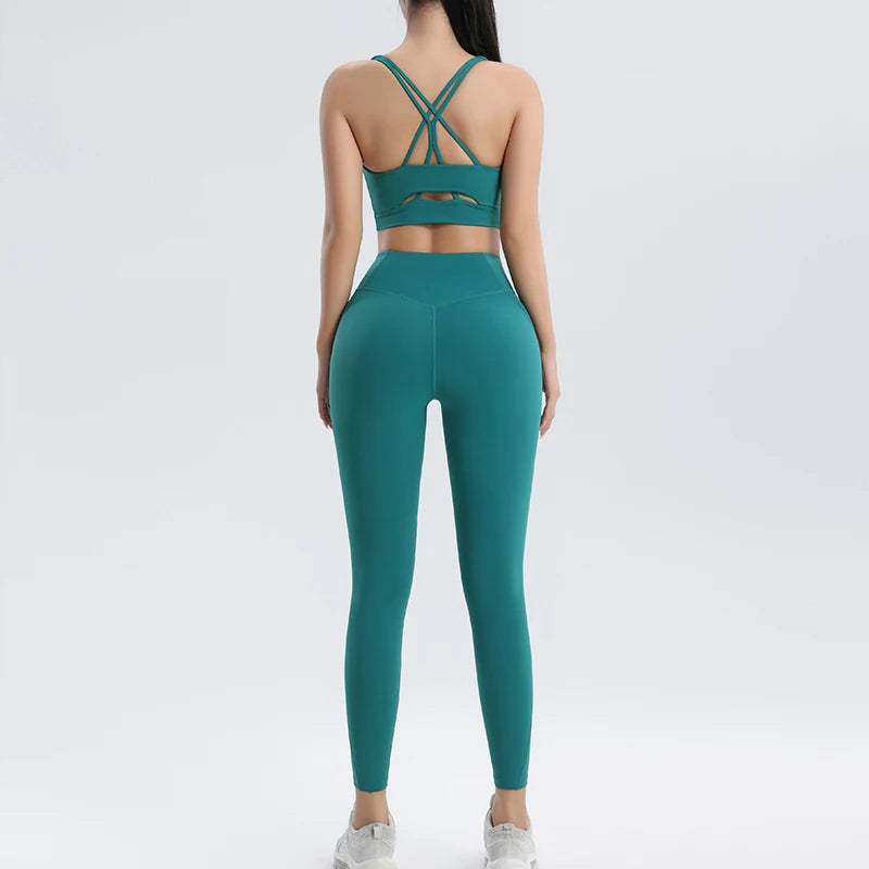 High-Quality LYCRA Yoga Suit | Sleeveless, Quick-Dry, Breathable, Versatile & Stylish Activewear