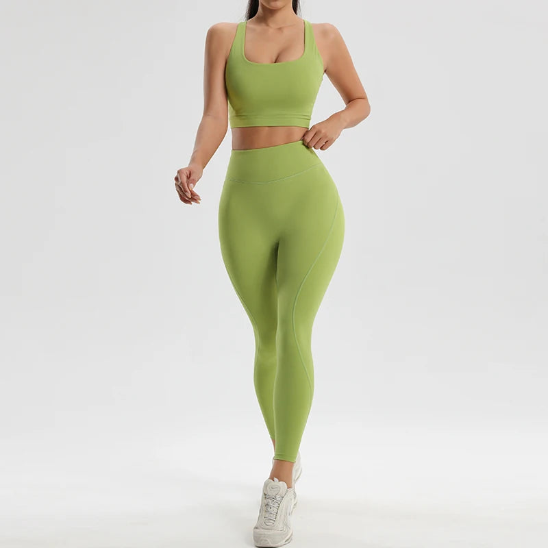 High-Quality LYCRA Yoga Suit | Sleeveless, Quick-Dry, Breathable, Versatile & Stylish Activewear