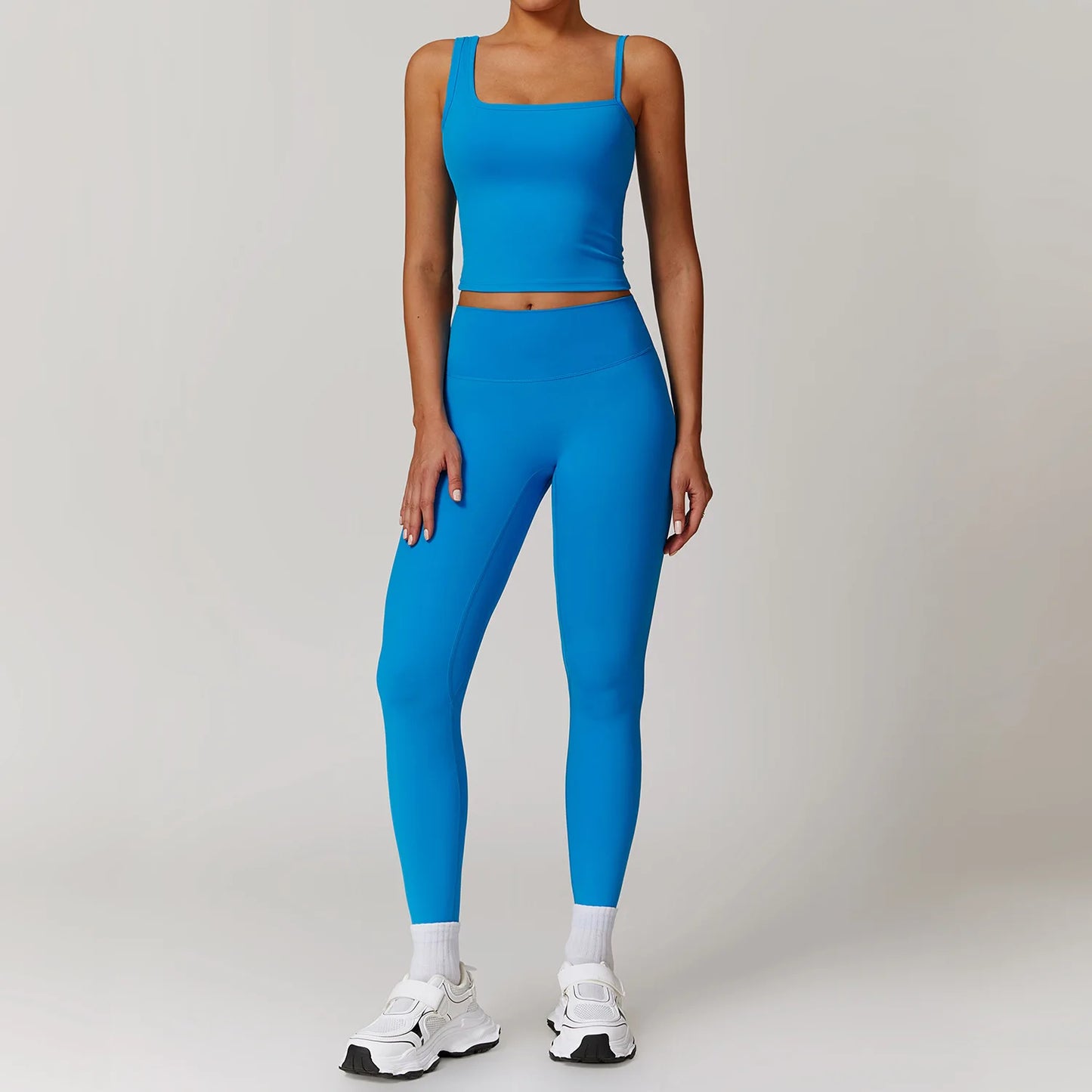Women's Yoga Sportswear Set | Spandex & Nylon Blend, Coin Pocket, Full/Sleeveless Options
