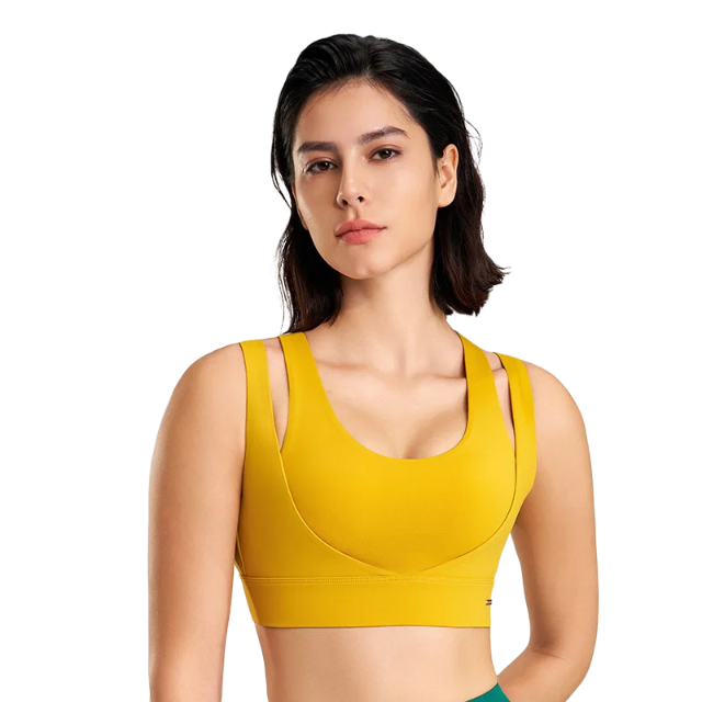 Shockproof Sports Bra | Breathable Nylon, High Elasticity, Supportive & Comfortable for Gym & Yoga