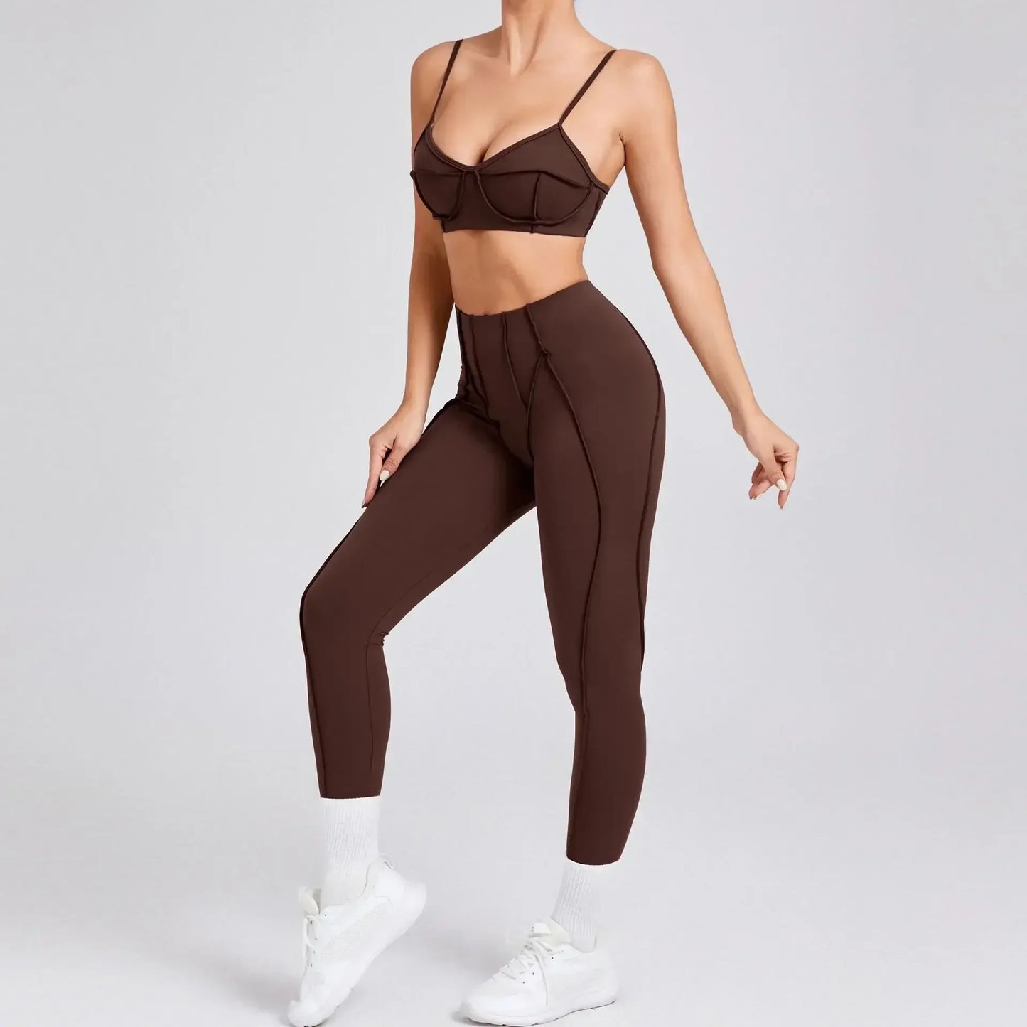 Yoga Hip-Lifting Trouser Set | Premium LYCRA & Nylon, Quick-Dry, Breathable, Seamless Fit