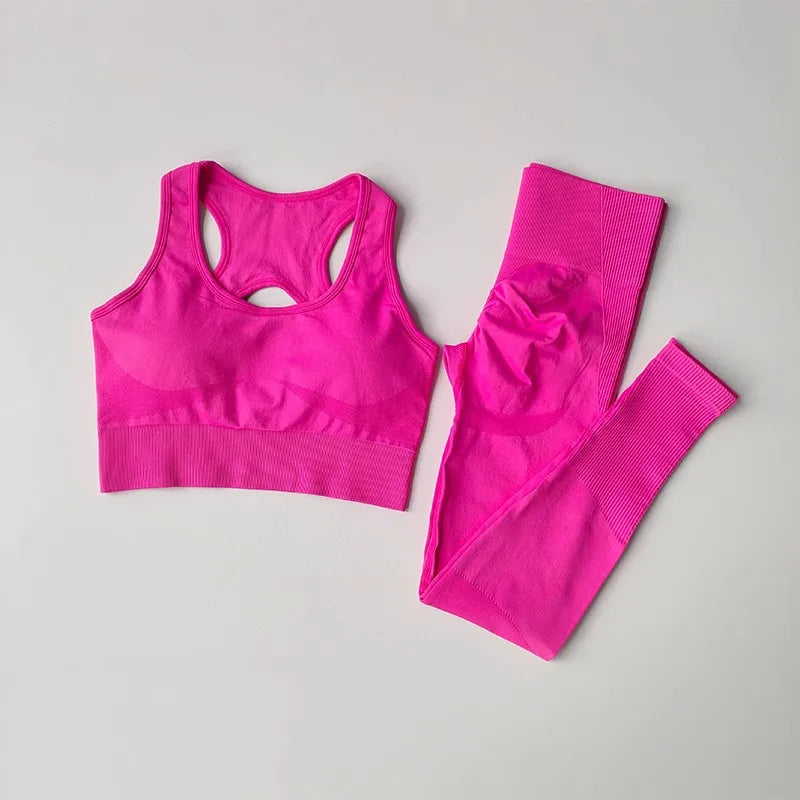 Women’s High-Waisted Yoga Set | Sleeveless Design, Breathable, Seamless & Quick-Drying