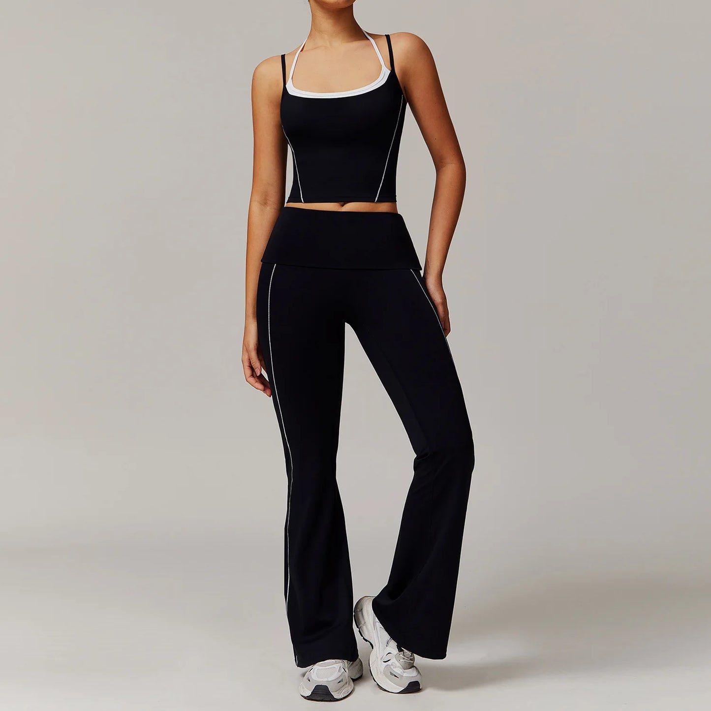 Fitness Workout Tracksuit | Nylon & Spandex Blend, Moisture-Wicking, Quick-Dry, All-Season